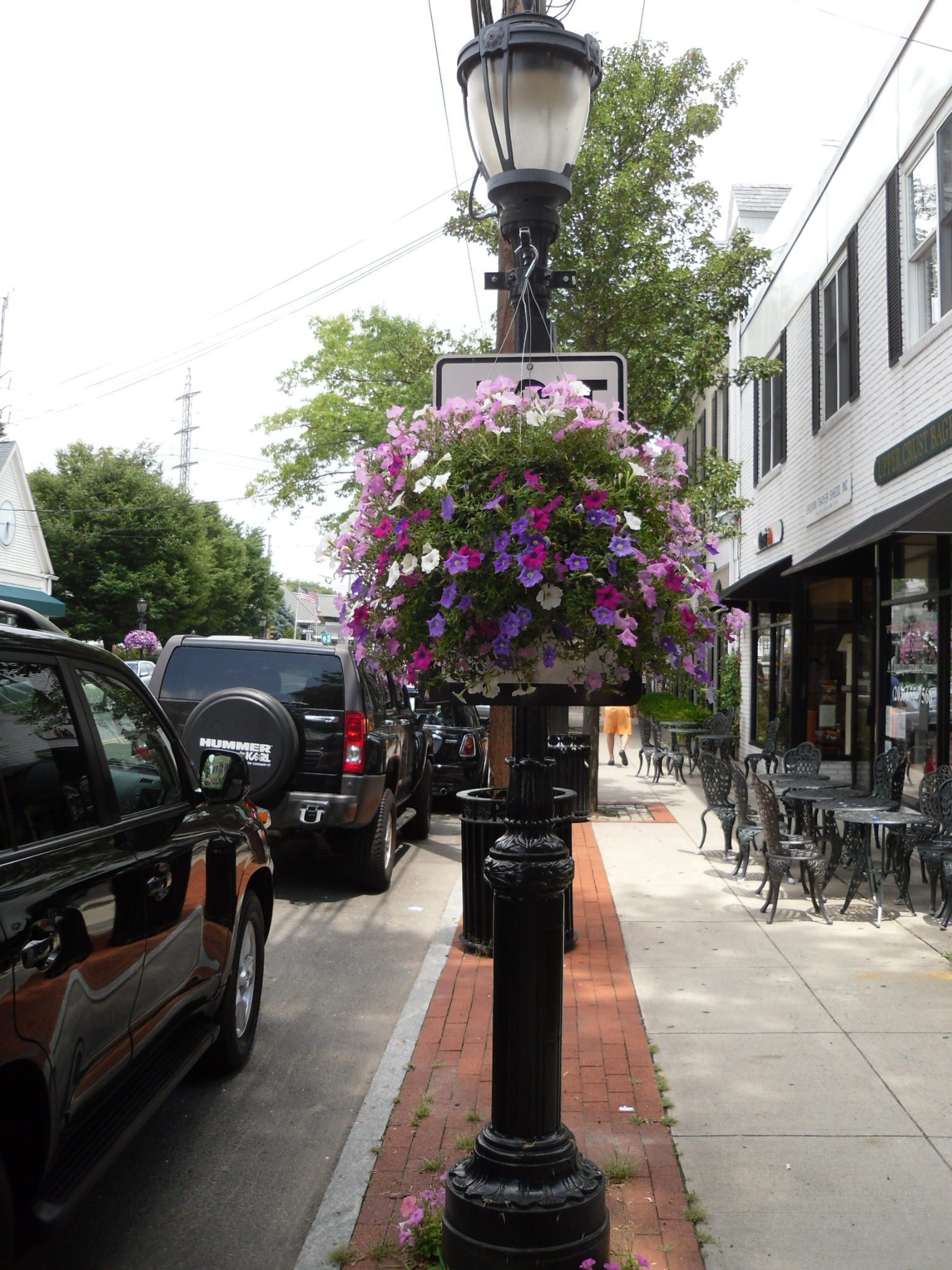 Main street in Darien, Connecticut